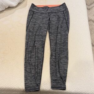 H&M Sport Orange and Gray Leggings